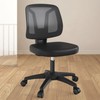 KIZECK Swivel Armless Desk Office Chair Without Arms Adjustable Height