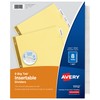 Avery 8-Tab Binder Dividers, Insertable Clear Big Tabs, 1 Set