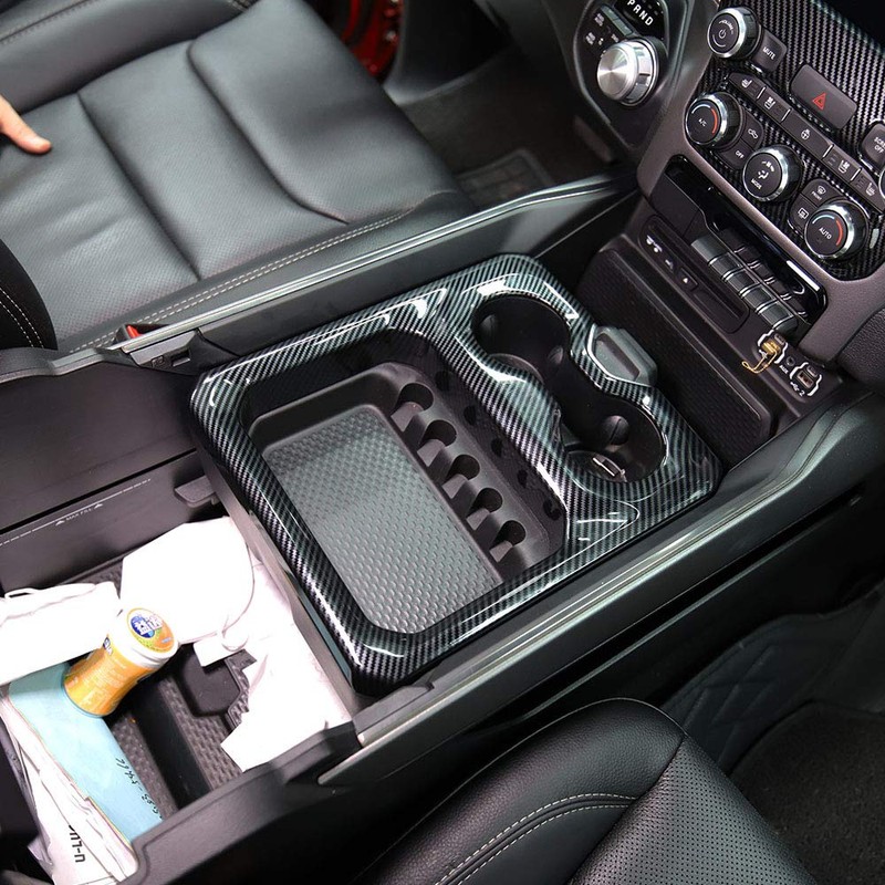 Korlot Center Console Dashboard Front Armrest Cup Holder Cover Trim