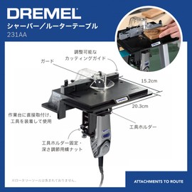 Dremel 231 Portable Rotary Tool Shaper and Router Table- Woodworking Attachment Perfect for Sanding, Shaping, and Trimming Edges