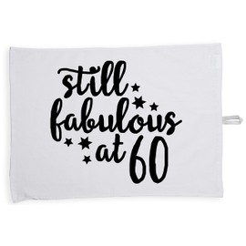 Hippowarehouse Still Fabulous at 60 Birthday Tea Towel Eco Printed Dish Cloth Kitchen accessory 50cmx70cm 100% Cotton