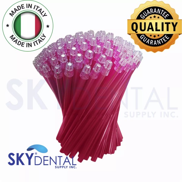 Sky Choice 4500x Saliva Ejector Translucent Pink with Clear Tips