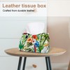 2 Pack Tissue Box Cover Holder, Horse Running Rectangle Leather