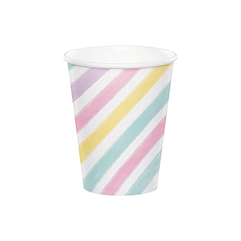 Creative Converting Unicorn Sparkle 9oz Paper Cups Party Supplies, Multicolor
