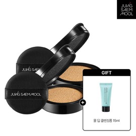 Jeongsaemmul (Hyundai Hmall) JUNGSAEMMOOL Essential Skin Nuder Cushion (2 refills) (Cleansing Foam 15ml) Pair / (현대Hmall) 정샘물 에센셜 스킨 누더 쿠션 (리필용2개)(클렌징폼15ml) 페어