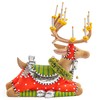 MACKENZIE-CHILDS Patience Brewster Dash Away Sitting Dasher Reindeer Figure