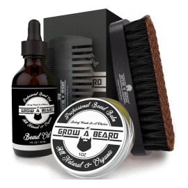 Cepillo Para Barba, Peine Para Barba, Aceite De Barba Y Báls