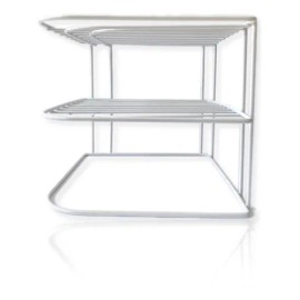 Esquinero Organizador De Cocina 3 Niveles Blanco