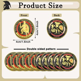 Nosiny 40 Pcs Put on The Whole Armor of God Coins Bulk Christian Challenge Coins Metal Commemorative Prayer Gifts for Men Collectors, Religious Church Party Military Souvenir(Retro)