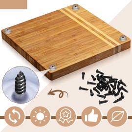 Singhoow 30 Pcs Rubber Feet 1'' Cutting Board Feet 1'' Rubber Feet with Screws Clear Rubber Feet Round Non Slip Rubber Feet for Cutting Board Furniture Chair Cabinet Electronics(Clear)