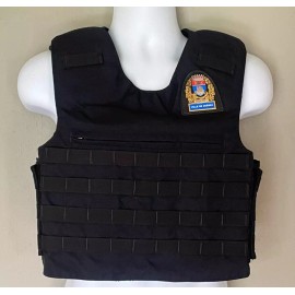 SAFARILAND TAC STND Molle  Armor Plate Carrier Large Navy Ville De Québec Badge