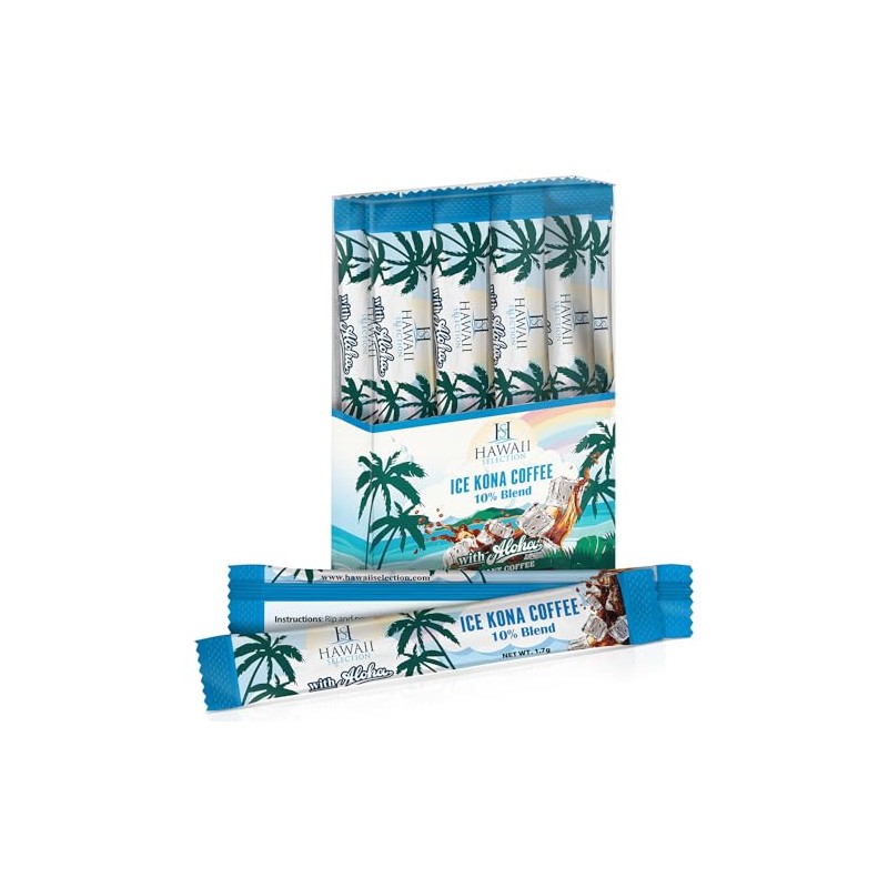 Hawaii Selection/Ice Coffee 10% Kona Blend/Spray Dried Instant Stick Type/