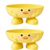 2pcs Shower Soap Holder ， Soap Yellow Duck Storage Box