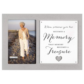 Malden International Designs 5x7 When Someone You Love Becomes A Memory Gray Remembrance Picture Frame