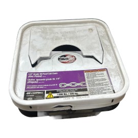 CAMPBELL 0143436 System 3 Grade 30 Proof Coil Chain, 1/4”, 100ft, 1300 Lb Load