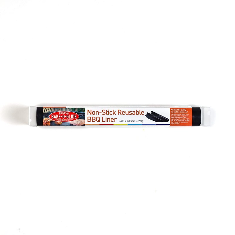 Bake-O-Glide BBQ01 Non-Stick Reusable BBQ Liners, Pack of 2, 400