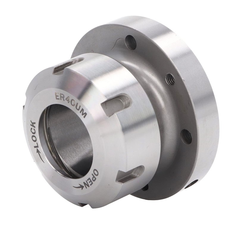 ER40 Collet Chuck, 7 Holes, Carbon Steel, Compact Replacement for