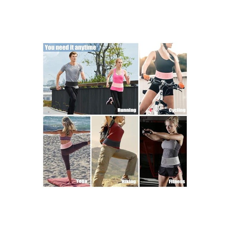 Riñonera para Correr Elástica y Ajustable - Cangurera Deportiva Ultradelgada