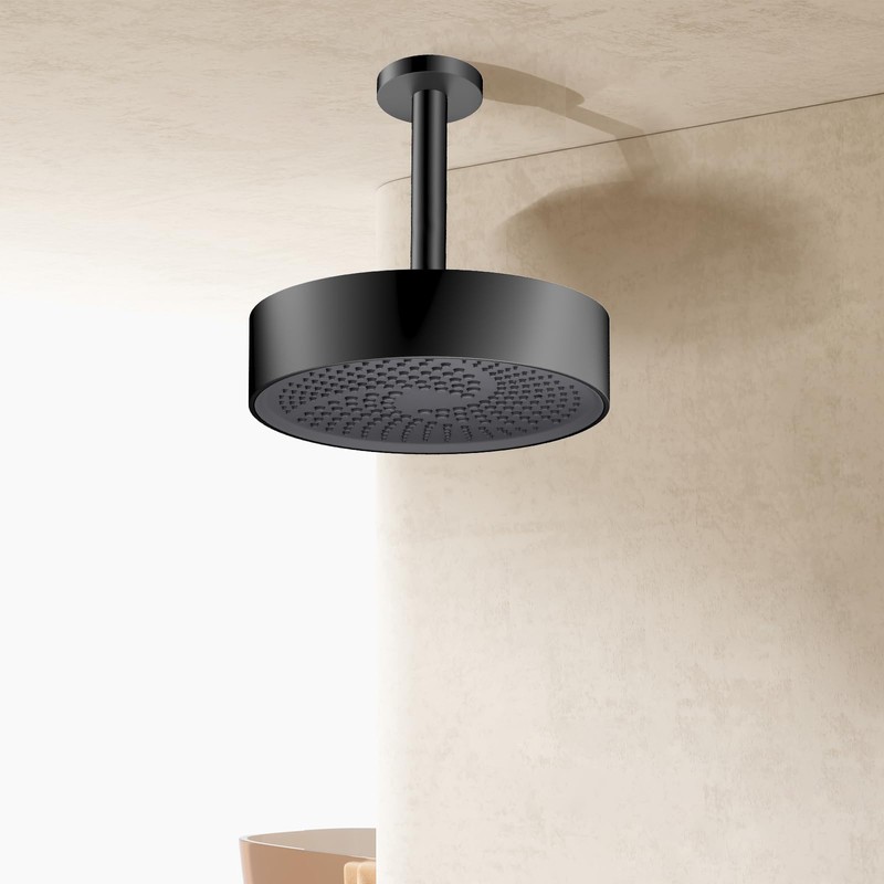 AULEEND，high pressure shower heads，with Anti-Clog Rubber Jets - 360° Rotation