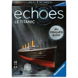 Ravensburger - Echoes Titanic - Audio Investigation Game for Adults and Children from 14 Years - 1 to 4 Players - Works with Free Smartphone App - Uni - 24739 - French