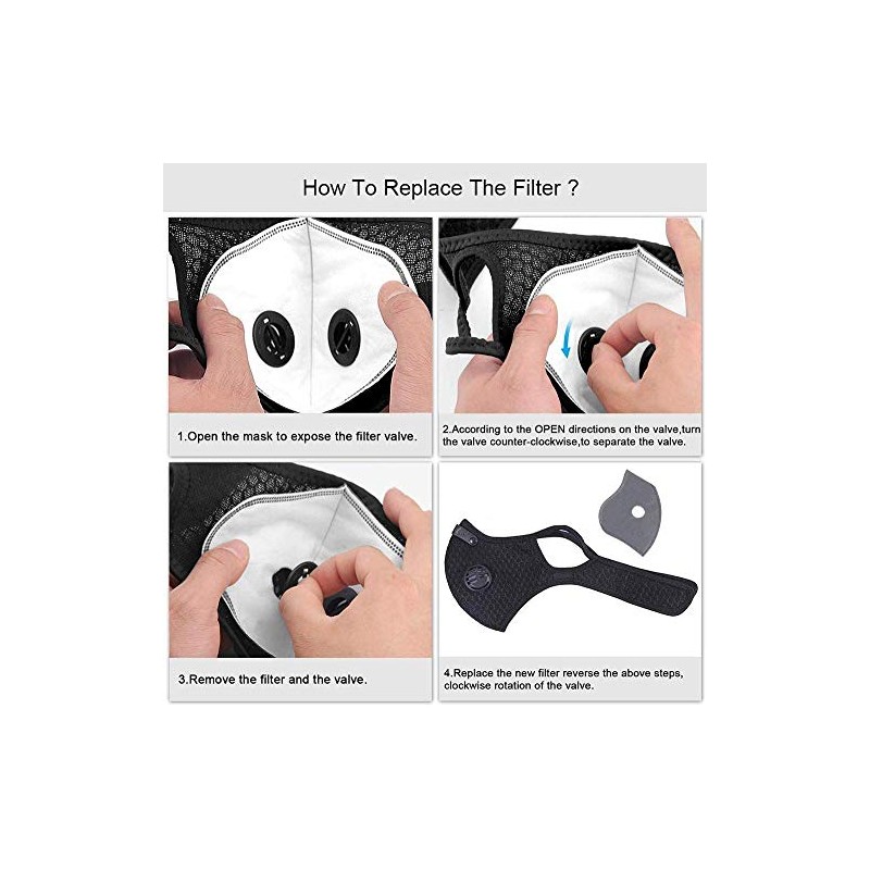 Universal 5 Layer Carbon Filter Replacemnet for Sports Mask Pack