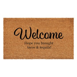 Calloway Mills 111682436 Welcome Hope You Brought Tacos & Tequila Doormat 24" x 36"