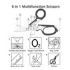Folding Scissors Stainless Steel Clear Scale Wind Breaker Cutter Wrench