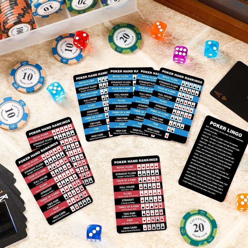 AmazingSpark Poker Hand Rankings Chart Rules Cheat Sheet Cards Poker