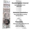 LIHONK Portable ac Window Vent kit【Titanium Silver+Black 100% Light Block】-
