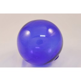 HS 5" Blue Glass Nautical Buoy Fishing Float