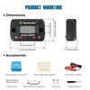 Runleader LCD Operator Hour Counter Tachometer with Alligator Clip, Maintenance