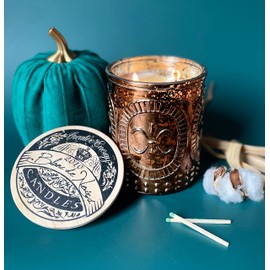 Creative Energy Candles Lotion Candle - Grande Champagne Series Scented Massage Candles for Self Care, Blanc de Noirs 2-in-1 Soy Wax Candle with Essential Oil Blends, Coconut Oil, and Vitamin E