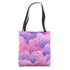 Abstract Pink Ocean Wave Tote Bag
