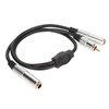6.35mm Female to 6.35mm Female RCA Cable Gold Plated Sound