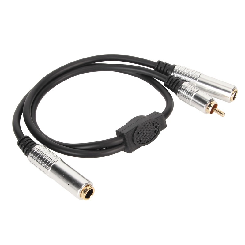 6.35mm Female to 6.35mm Female RCA Cable Gold Plated Sound