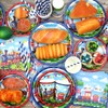 Train Party Decorations , Includes Plates, Straws, Napkins, Cups, Tablecloths,
