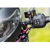 キジマ(Kijima) 汎用 バイクパーツ ヘルメットロック ホルダー ハンドルクランプタイプ スチール製 盗難防止 22.2mm/25.4mm ブラック
