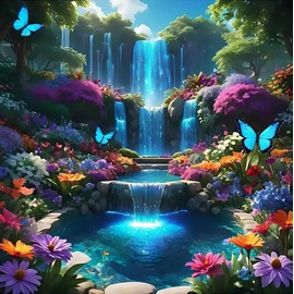 Diamond Art Kits for Adults, Diamond Painting Kit for Adults Beginner Diamond Art kit DIY Full Drill with Diamonds Gem Art for Home Wall Decor Waterfall13.8x13.8inch