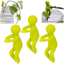 3PCS Plant Propagation Friends,Cute Plant Propagation Buddy,Aquatic Plant Support,Funny Leaf Propagation Buddy,Plant Propagation Buddy,Cute Plant Support,Leaf Buddy Plant Holder（Pale Yellowish Green）