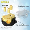 Joinfworld 12V Power Distribution Block Car Audio 2 Way Ground