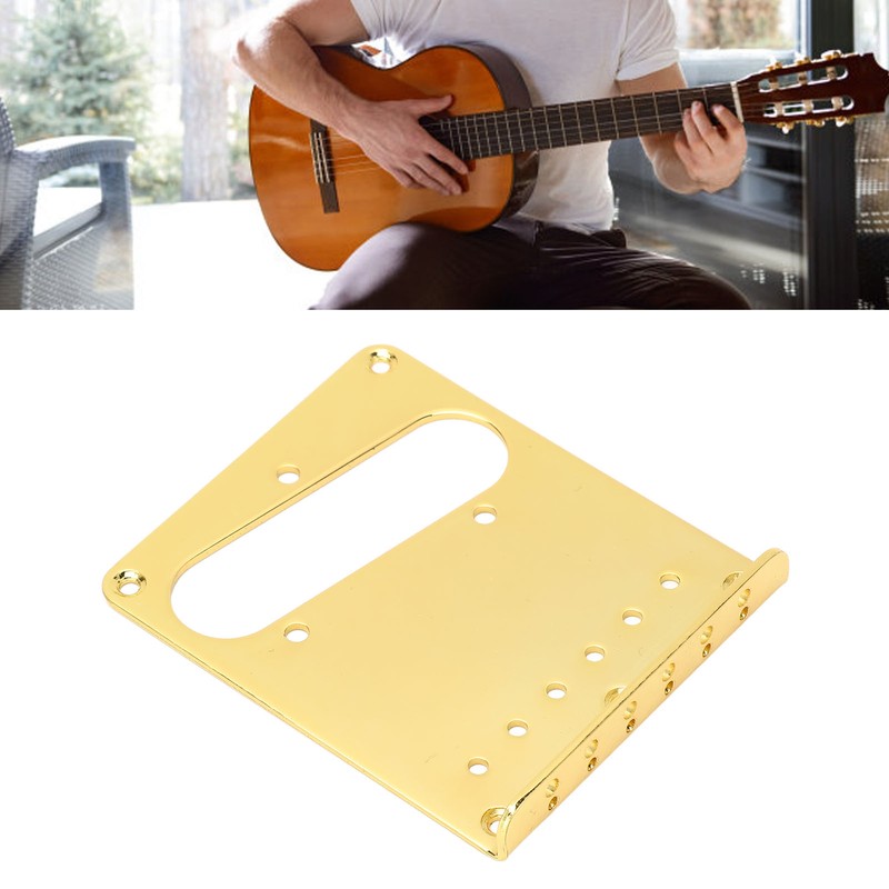 Top Loader Guitar Bridge Plate Steel 6 Strings Gold Color