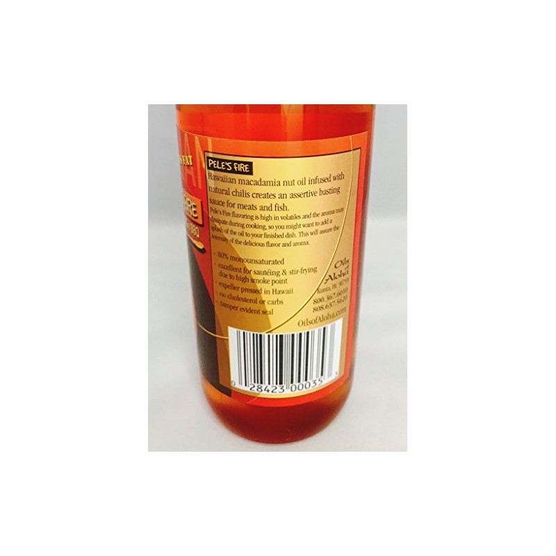 Pele's Fire Macadamia Nut Oil infused with Chilis by Oils