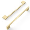 Amerdeco 10 Pack Brushed Gold Cabinet Pulls 7.5 Inch(192MM) Hole