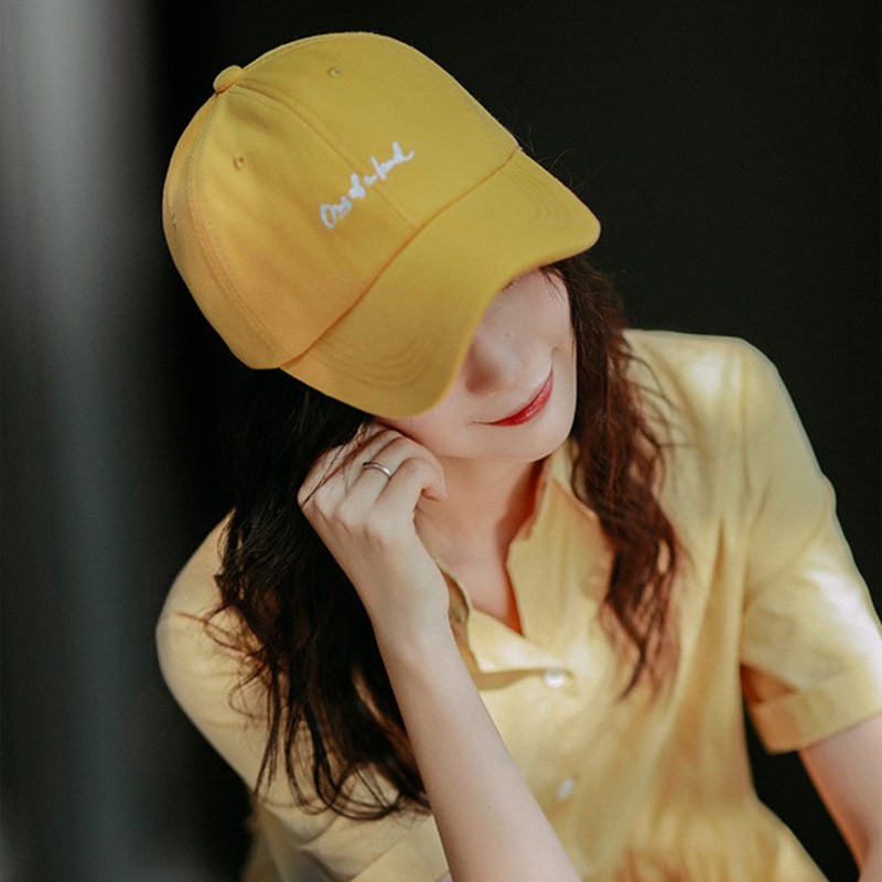 JOMA-E Shop Women's Hat, Large Sizes, Deepened Cap, English Letters,