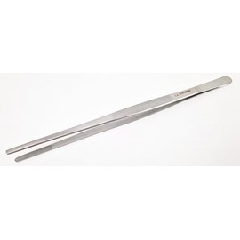 Tweezers, blunt version 25 cm, medical tweezers, kitchen tweezers, barbecue tweezers, barbecue tongs, fine tongs, food tweezers, technical tweezers, model making, electrician tweezers