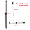 ERYUE Bench Stick Extendable Carp Fishing Bench Stick Adjustable Aluminum