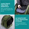 Navaris Ski Boot Bag - Padded Walking Boots Bag -