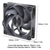 120mm Case Fan, 4pin PWM Silent Computer Fan, 3000RPM Double