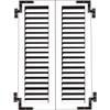 QCAA Steel Blind Shutter Hinge for Wood Frame & Brick,