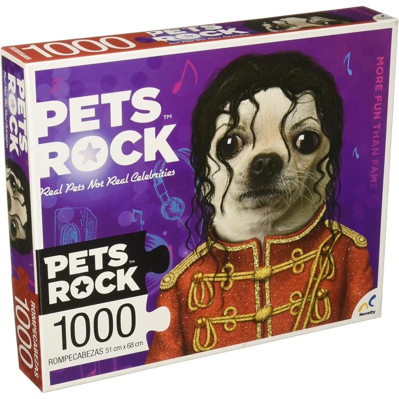 Novelty Corp Rompecabezas para Adulto, Pets Rock, 1000 Piezas, Juego